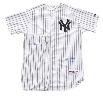 2012 Mel Stottlemyre Game Used and Signed New York Yankees Pinstripe  Old Timer’s Day Uniform